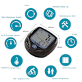 Miniatyrbillede 4 af 5: Multifunktionel trådløs cykelcomputer vandtæt cykel speedometer med LCD_RY