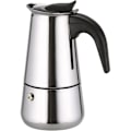 Miniatyrbillede 1 af 5: RYI_Italiensk kaffemaskine i rustfrit stål til espresso 2/4/6/9 KOPPER Kompatibel med gas, glaskeramisk og elkomfur. 2 Tazas 100ML