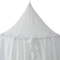Miniatyrbillede 3 af 5: Chiffon Sengestol, Ginkago Børneværelse Insektskydnings Baldakin Dekorativ Myggenet Åndbar Hvid, 240 X 60 X 400 (bundomkreds) C