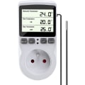 Miniatyrbilde 1 av 5: Termostatkontakt, Digital Temperaturregulator, Programmerbar Digital Kontakt med Sonde, Programmerbar Digital Timer, Oppvarmingskontakt for Drivhus, Akvarium
