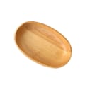 Miniatyrbild 2 av 2: Naturträ Ovalt Kakfat Fruktfat Matbehållare Sushi Snabbmatsfat Snacks Middagstallrik