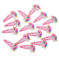Miniatyrbilde 1 av 2: 15 stk Unicorn Hårklipp for Barn - Multifunksjonelt Hårklips, Praktisk og Søtt - 6X3X0.5CM 6X3X0.5CM