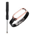 Miniatyrbilde 1 av 3: Armbåndsrem for kvinner og menn, kompatibel med Xiaomi Mi Band 5/5 NfcSvart23.5X2.05CM Black 23.5X2.05CM