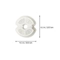 Miniatyrbilde 3 av 3: 8 stk Hjemme Vannfilter Kvadratisk Fontene Filterutskifting Vannfiltre Vannfontene Filter Hvit1 White 10.5X10.5X2CM