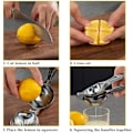 Miniatyrbillede 5 af 5: Citronpresser, Citronpresser Saftpresser, Citruspresser Håndholdt, Citronpresser, Rustfrit Stål Saftpresser Håndpres, Limepresser Bar