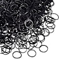 Pikkukuva 1 / 5: 1000 Mini Kumilenauhaa, Pehmeä Elastinen Nauha Kumilenauhalla, Sopii Lasten Punoksiin Musta black