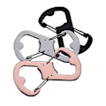 Miniatyrbillede 1 af 4: 3 stk. Multifunktionelle Flaske Ølbånde Karabiner Klatreklemmer Nøglering Camping Flaske Kroge Låg 8X4.5cm