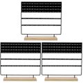 Miniatyrbillede 1 af 2: 3 stk. Delikat Ørering Organizer Ørestik Holder Jern Smykke Display Stativ 3 stk 30x28,2cm 3 pcs 30x28.2cm