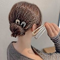Miniatyrbillede 4 af 5: Simple Metal U-formede Hårnåle Hårpind Gaffel Pinde Fransk Hårnål 2 Benet Opsætning Chignon Pinde Til Kvinder Piger Knolde Hårtilbehør (6 stk., guld X3+sølv X3)