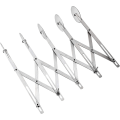 Miniatyrbillede 1 af 5: Dej Cutter Kagedeler, Rustfrit Stål 7 Hjul Justerbar Dej Hjul, Multifunktionel Rustfrit Stål Dejdeler Skærehjul Pizza Cutter5 5