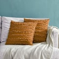 Miniatyrbilde 1 av 5: Sett med 2 bomulls putetrekk dekorative putevar med linpute for sofa soverom stue bil 40x40 cm rosa