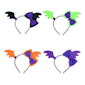 Miniatyrbillede 1 af 2: 4 stk. Hårbånd til kvinder Halloween Bat Hårbøjle Halloween Hårbånd Halloween Hårpynt 29X20cm 29X20cm