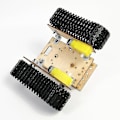 Miniatyrbild 4 av 5: Robot Dubbelskikts Tank Chassi Byggstenar Träbräda Motor 3-9v Crawler Smart Bil Chassi Y