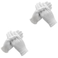 Miniatyrbilde 3 av 4: 36 Par  Håndvernhansker i Bomull, Hvite, Etikette Arbeids Hansker (Middels Tykkelse) 24 pairs M