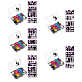 Miniatyrbillede 1 af 3: 5 Sæt Halloween Makeup Pigment Vandfast Ansigtsmaling Pigment Ansigtsmakeup Værktøjer 5 Sæt 14,5x11cm 5 Sets 14.5x11cm