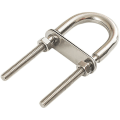 Miniatyrbillede 1 af 5: U-bolt i rustfrit stål U-formet rørklemme til trailer (2 stk., sølv)