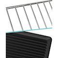 Miniatyrbilde 5 av 5: Foldbar 304 Rustfritt Stål Inox Oppvaskstativ Med Koppbrett Og Dryppbrett For Rask Avrenning