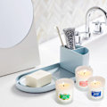 Miniatyrbild 4 av 5: 12 Doftande Ljus Sojavax Doftljus Luftfräschare Mainstays Tealight Ljus Sojavax Glas Familj Presentset