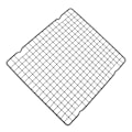 Miniatyrbillede 2 af 2: 1 stk Bagebrød Kølegitter Husholdningsstål Køle Tørrestativ Køkken Gadget Sort 28x25.5cm Black 28x25.5cm