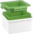 Miniatyrbillede 1 af 5: Tofu Presse, Tofu Vandpresse Dræn, Fjern Vand fra Tofu Let og Automatisk for Bedre Smag, Fødevarekvalitet Plast, Effektiv Tre-lags DesGreen Green