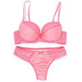 Pikkukuva 1 / 4: 1 Set Naisten Seksikäs Alusvaatteet Elegant Lady Rintaliivit Ja Alushousut Set Pitsi Naisten-alusvaatteet Pink34 75B Pink 34 75B