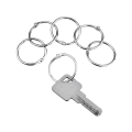 Miniatyrbillede 2 af 3: 50 stk Metal Binder Ringe Runde Bindingsringe Bog Løse Blade Ringe Nøgleringe - 35mm