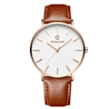 Miniatyrbillede 1 af 4: Quartz Ur / Armbåndsur - Rosaguld/Brun Brun