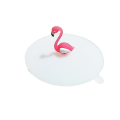 Pikkukuva 1 / 4: Sininen Luova Flamingo Pölytiivis Uudelleenkäytettävä Kupin Kansi (2 kpl, Kirkas)