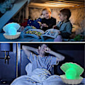 Miniatyrbillede 3 af 5: Perle Skal Natlampe Farveskiftende LED Muslingeskallampe Skrivebord Dekorativt Lys Soveværelse Sengelampe Skalmodel hwy