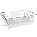 Miniatyrbild 2 av 3: Svampfilter Metallisk Diskbänk Avlopp Diskbänksställ Sänka Avlopp Diskhållare Metallisk Diskbänk Rostfritt S White 42X28X15.5CM