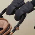 Miniatyrbillede 3 af 5: Sorte 1 Par Barnevognshandsker Universelle Pram Håndmuffer, Frostsikre Barnevognsvanter Vogn Handsker Gear Indkøbsvogn Håndvarmere Vandafvisende Vinte