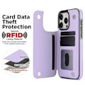 Miniatyrbillede 4 af 5: RY/Wallet Dobbelt Knap Lille Duftende Vind Kort Flip Læder Etui Til iPhone 16 Pro Max 15 14 13 12 11 SE 2022 20 X XS XR 8 7 Plus Black For iPhone 15 Pro Max