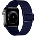 Miniatyrbilde 1 av 5: Justerbart, elastisk flettet sportsarmbånd i nylon, egnet for Apple Watch-armbånd, passer til Iwatch-serien, blått (38/40/41mm)_RY