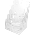 Miniatyrbillede 1 af 3: A4 Fire-lags Transparent Akryl Magasinholder Skrivebordsarrangør Til Hjemmekontor