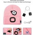 Miniatyrbilde 2 av 5: Gaver til menn pappa, Bluetooth LED Beanie musikkhatt med lys og hodetelefoner, strømpefyllere julegaver til menn kvinner campingutstyr