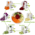 Miniatyrbilde 2 av 5: Spiralizer Grønnsaksspiralizer 5 Blader Grønnsaksspiralizer Spaghetti Spiral Mandolin Grønnsakskutter Spaghetti Grønnsaks Spaghetti Tilberedning