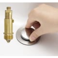Miniatyrbilde 5 av 5: Erstatningsavløp for vask, kobberkjerne, baderomsvask, klikkventil, pop-up, intern fjær, messingpluggbolt (6 stk)