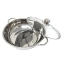 Miniatyrbild 1 av 3: Sås Panna Lock Nonstick Köksredskap Shabu Pot Kokare Rostfritt Stål Kastrull Elektrisk Pot MatlagningSilver Silver