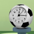 Miniatyrbild 2 av 5: Väckarklocka för barn pojkar sovrum, fotboll sängbord väckarklocka för student barn, hem dekoration skrivbord fotboll väckarklocka (utan batteri) vit
