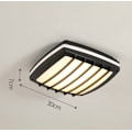 Miniatyrbillede 1 af 5: Vandafvisende LED Loftlampe, LED Loftlampe IP65 til Stue, Badeværelse, Kontor, Udendørs Veranda og Mere (30w + Varmt Lys A)
