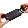Miniatyrbillede 3 af 5: Universal justerbar 360 graders roterende mobiltelefon tablet stander doven sengekant skrivebordsstander bærbar fleksibel aluminiumslegering_xrzi White