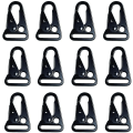 Miniatyrbilde 1 av 5: 12 stk 25mm Forstørret Munn Klips Sling Spenne Olecranon Haken for Nøkkelring Snap Hooks Fjellklatring Spenne