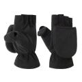 Miniatyrbillede 1 af 2: Håndvarmere Arbejde Træning Dække Handsker Dække Handsker Fleece Handsker Halvfinger Handsker Sort 21X11cm Black 21X11cm