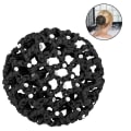 Miniatyrbillede 2 af 5: Hårknold Dæk Hårnet Til Piger Kvinder Håndlavet Strikket Mesh Perler Dekoration Elastisk Hårnet Til Ballet Dans Skøjteløb Knold Mesh Dæk Sort Black