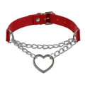 Pikkukuva 2 / 5: Punk Goth Sydän Sormus Choker Vintage Kaulakoru Ketjulla Naisille Korut (3kpl)