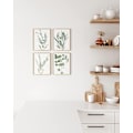Miniatyrbild 4 av 5: Haus and Hues Inramade Botaniska Tryck - Set om 4 Inramade Växtbilder Väggkonst, Botanisk Dekor, Eukalyptus Dekor, (8X10 Beige Inramad)