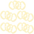 Miniatyrbilde 4 av 5: 50 stk Kreative Usynlige BH-spenner Kvinner Undertøy Stropp Anti-skli SpennerKompleksjon 50stk4.3X3.5C Complexion 50pcs 4.3X3.5CM