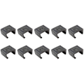 Pikkukuva 2 / 3: 10 kpl Osiollisen Sovan Kiinnikkeitä Kohdistuspuristimia Ulkokalusteiden Kiinnikkeitä Musta 5,25X3CM Black 5.25X3CM
