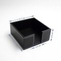 Miniatyrbillede 2 af 4: PU Læder Firkantet Cocktail Serviet Holder Tissue Box Papir Serviet Dispenser Bar Caddy Til Spisebord Hotel Kontor Hjem