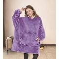 Miniatyrbillede 5 af 5: Tæppe Sweatshirt. Oversized Hoodie Brugbar Tæppe. Blød Varmt Behagelig Gigant
